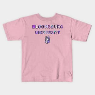 Bloomsburg University fancy purple Kids T-Shirt